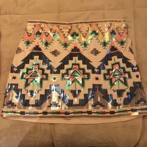 Express Aztec Skirt